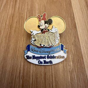 Disney Happiest Celebration on Earth Minnie Mouse Pin #34459